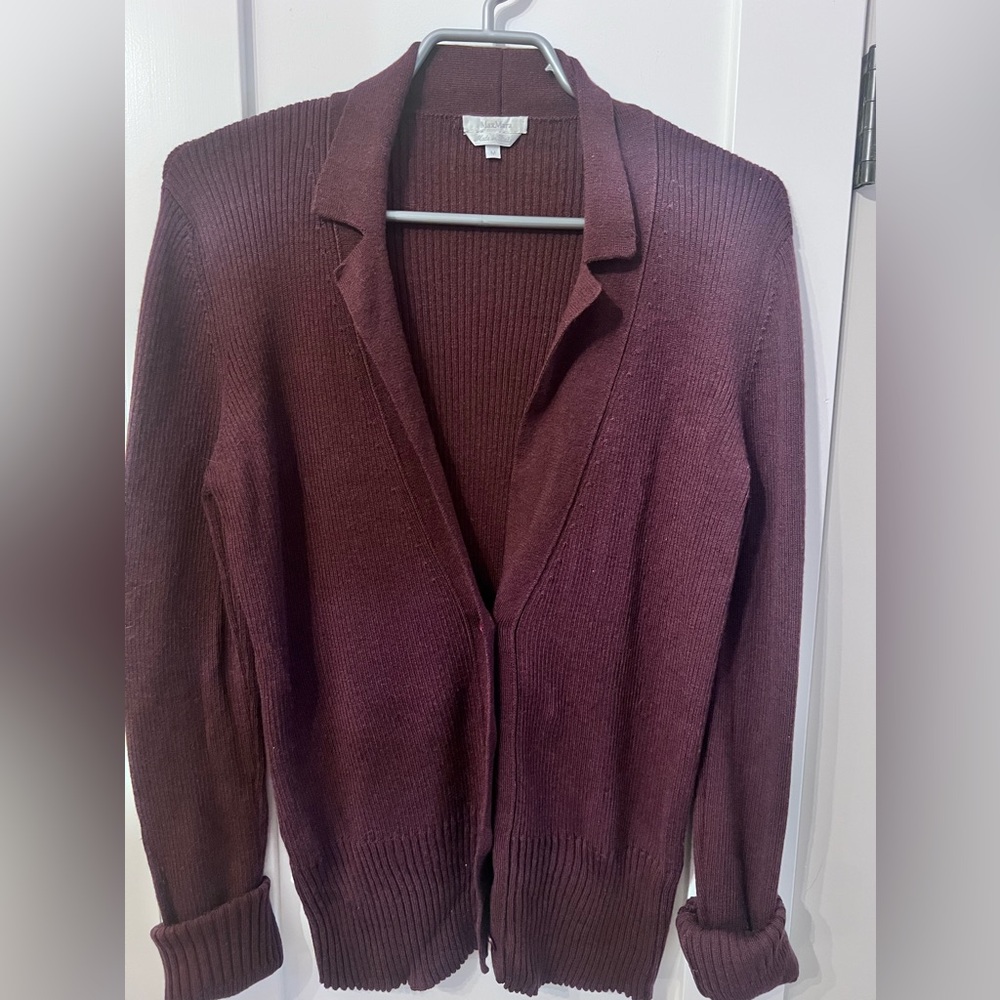 MaxMara Women's Burgundy Cardigan Sweater